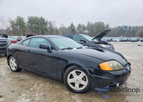2003 Hyundai Tiburon Gt z USA, uszkodzony, nr VIN KMHHN65F83U040338